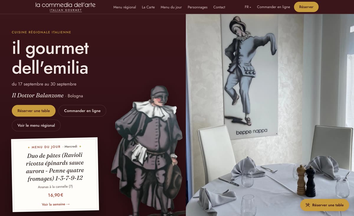 Voir le site La Commedia dell’Arte